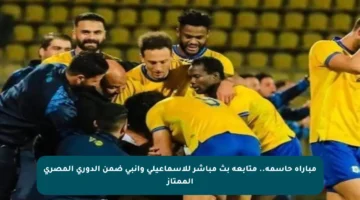مباراة حاسمة.. متابعة بث مباشر للإسماعيلي وإنبي ضمن الدوري المصري الممتاز